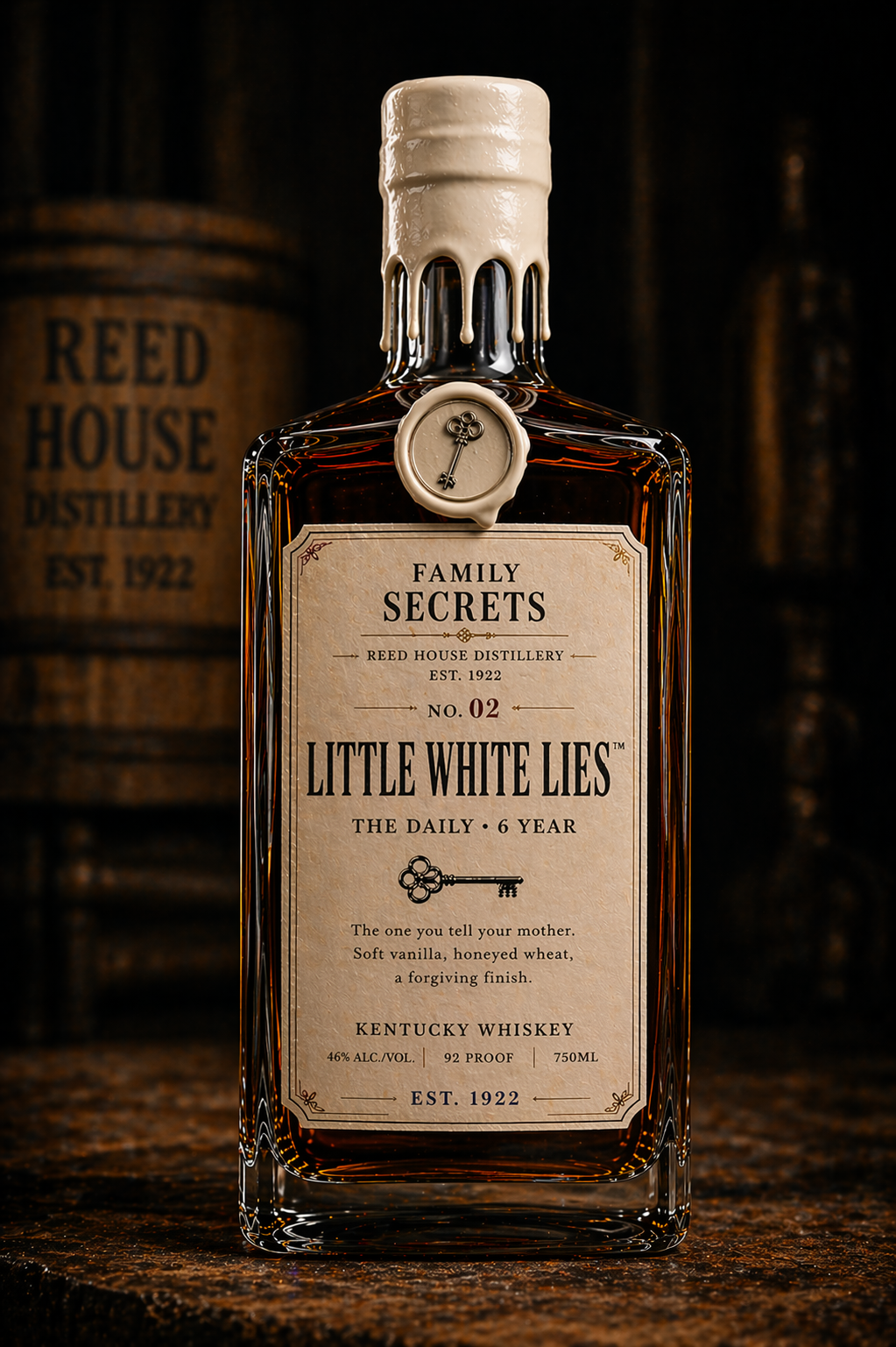 Little White Lies bottle - Reed House Distillery Family Secrets No. 02